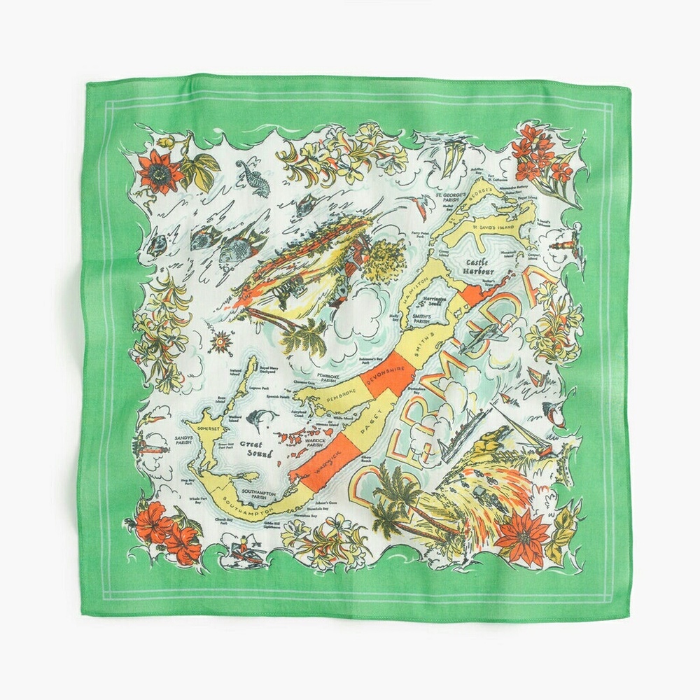 NWT J.Crew Destination Bermuda Bandana/Scarf